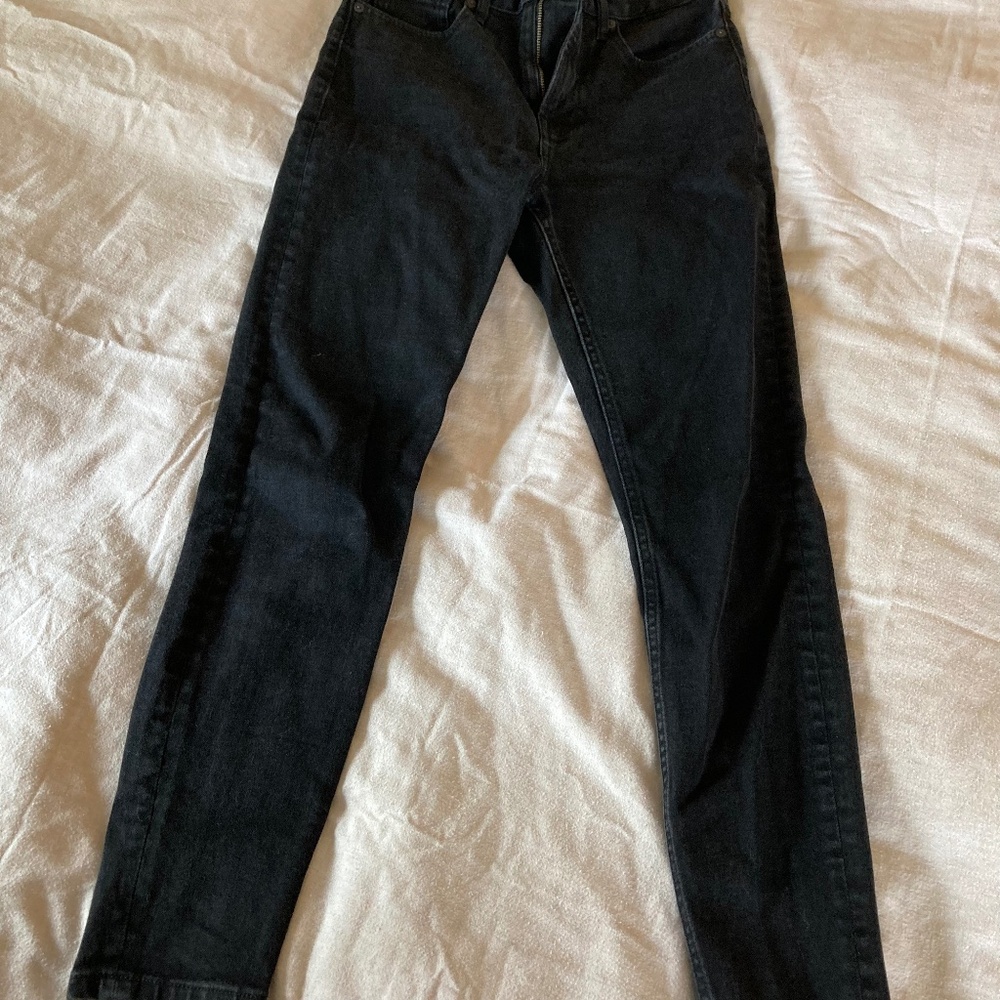 Black Everlane high-rise skinny jeans